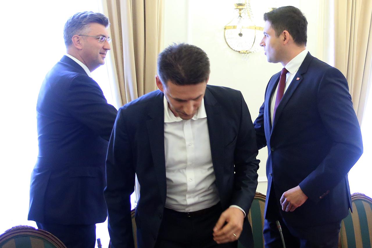 Plenković, Bernardić i Petrov