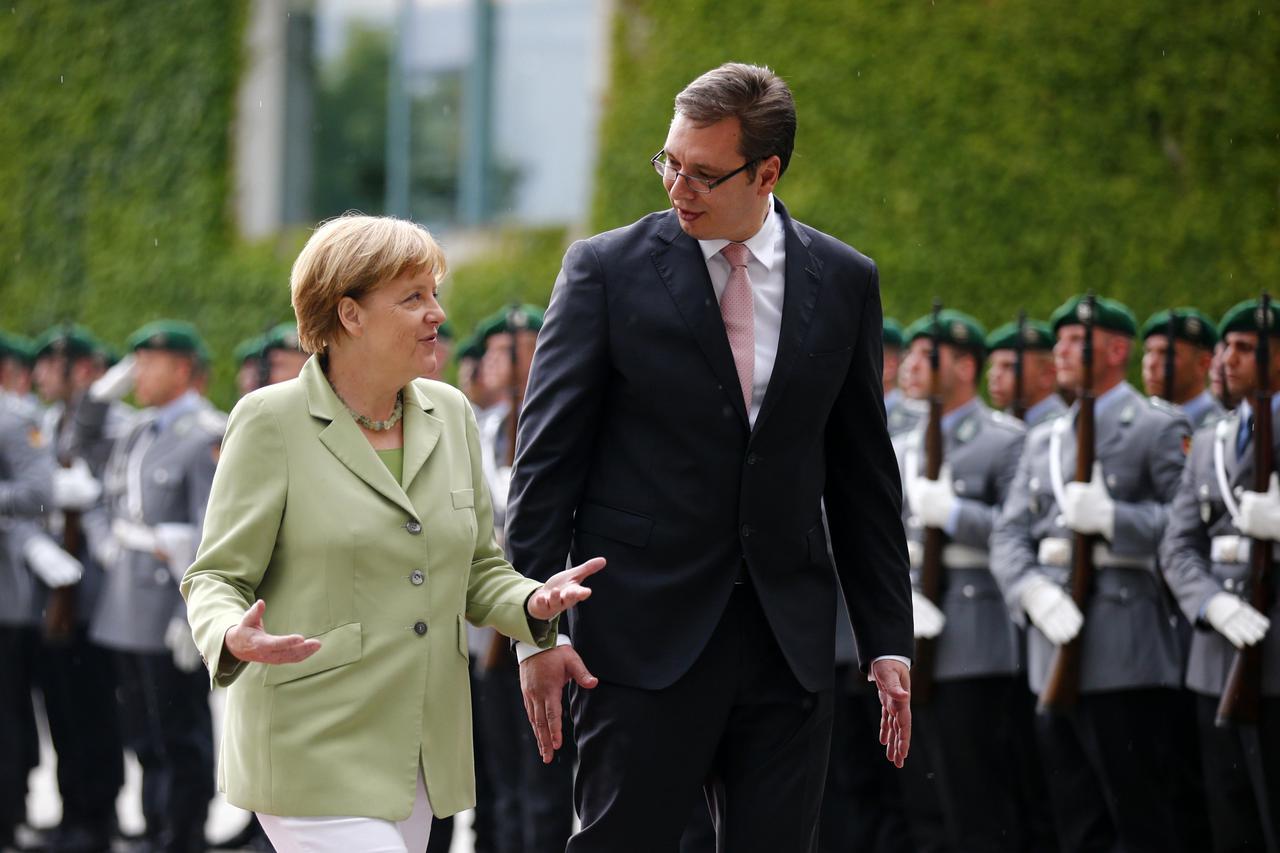 Angela Merkel i Aleksandar Vučić u Berlinu
