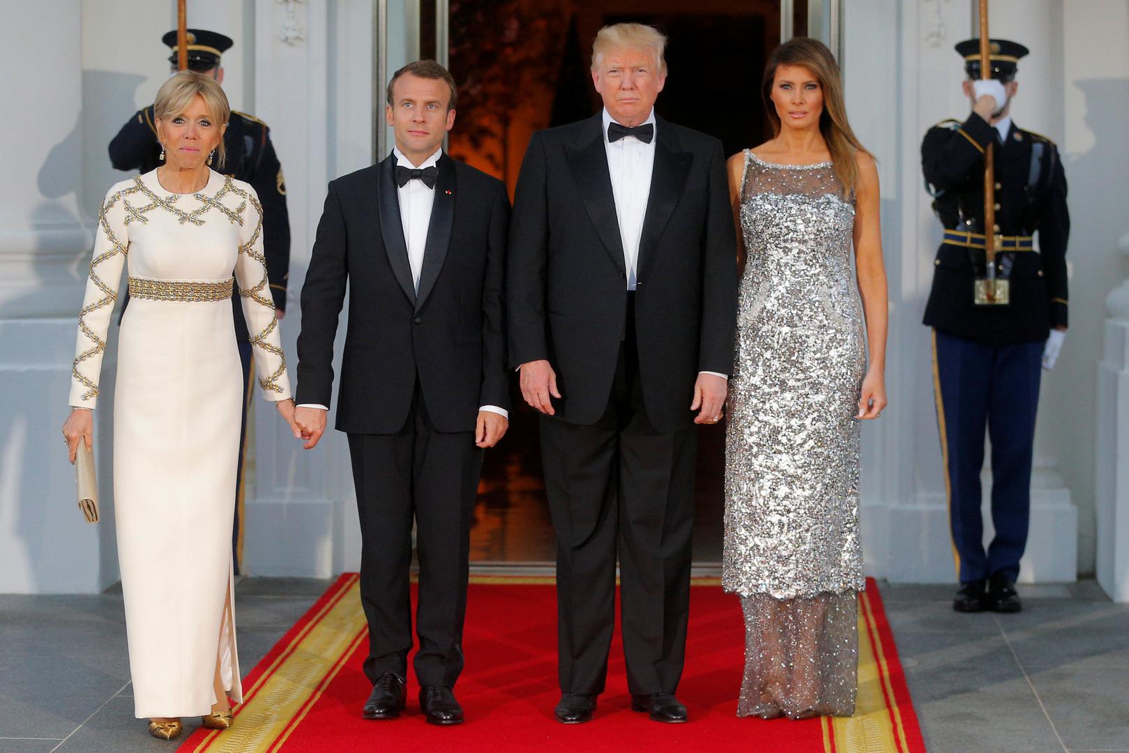 Prva dame SAD-a i Francuske zablistale su na državnoj večeri u Washingtonu