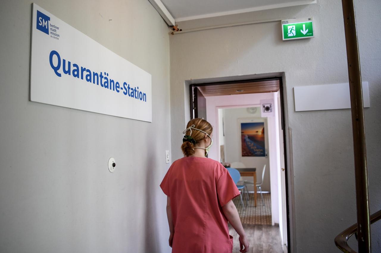 Quarantine station for homeless people