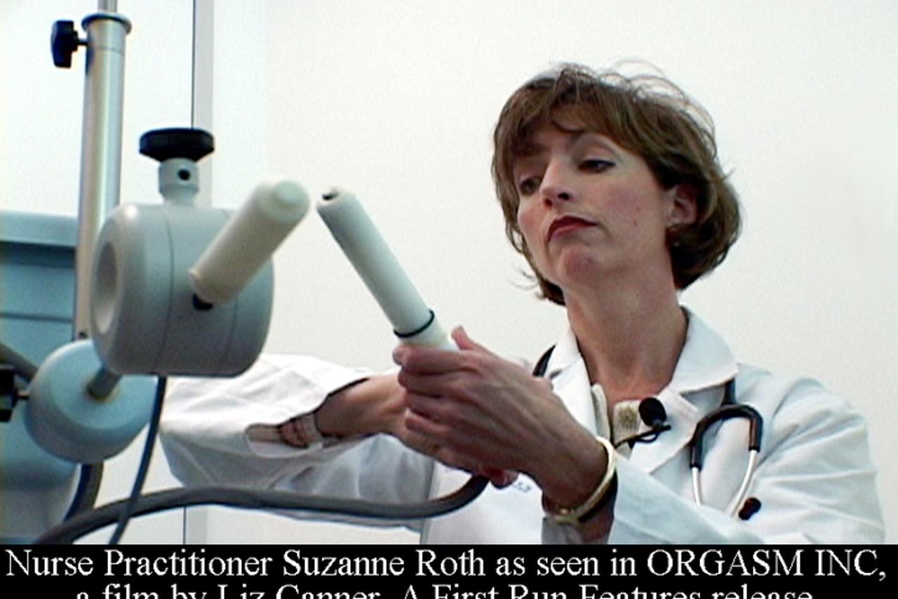 'Nurse Practitioner Suzanne Roth of the Berman Center as seen in ORGASM INC, a film by Liz Canner. A First Run Features release.'