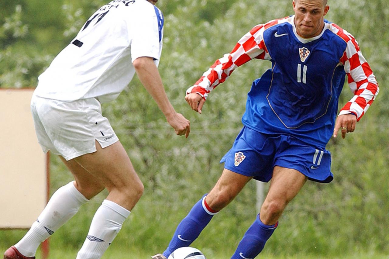 'sport.....krapina......23.05.2004.  prijateljsak utakmica , hrvatska - zagorec  domagoj abramovic  foto: igor kralj'