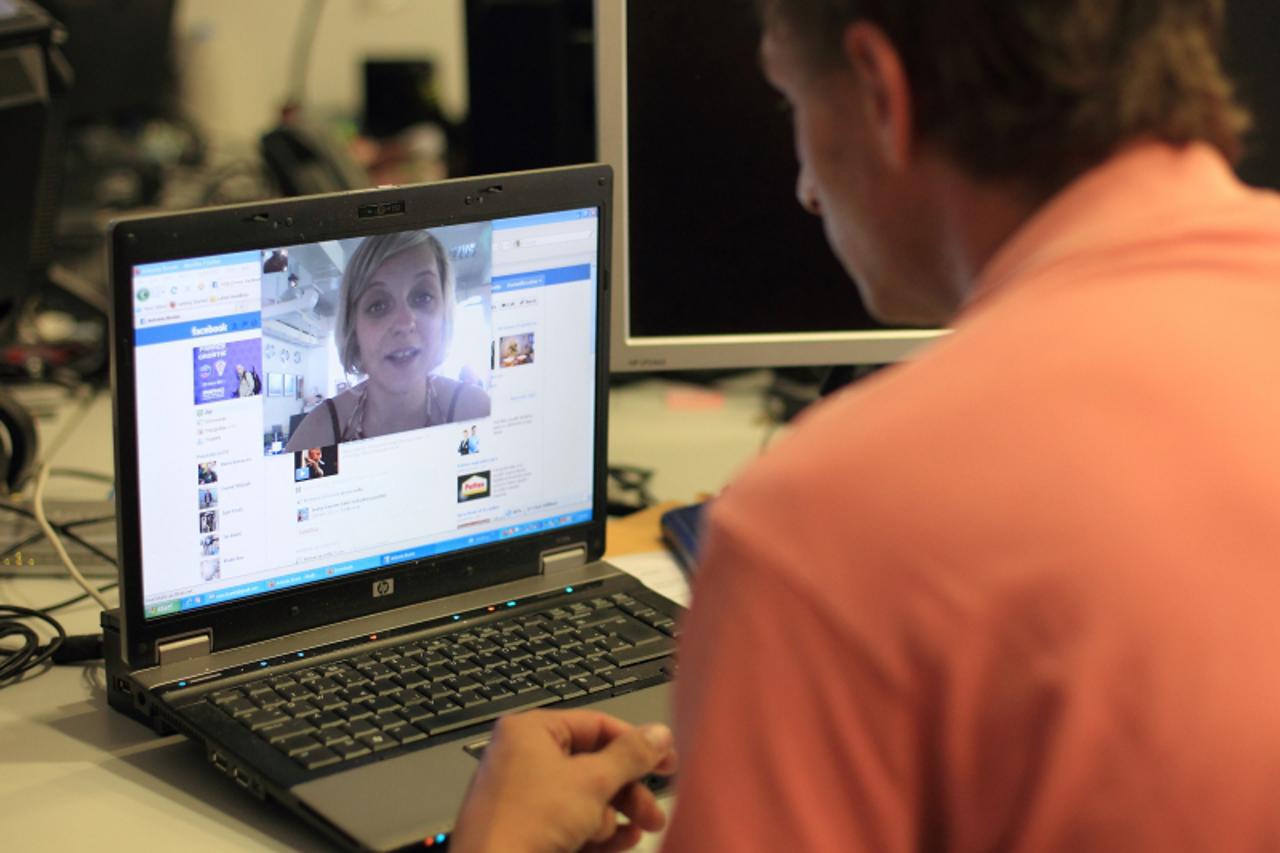 '07.07.2011.,Zagreb - ILUSTRACIJA nova Facebook aplikacija za video razgovore koju su napravili u suradnji sa Skype-om. Photo: Antonio Bronic/PIXSELL'
