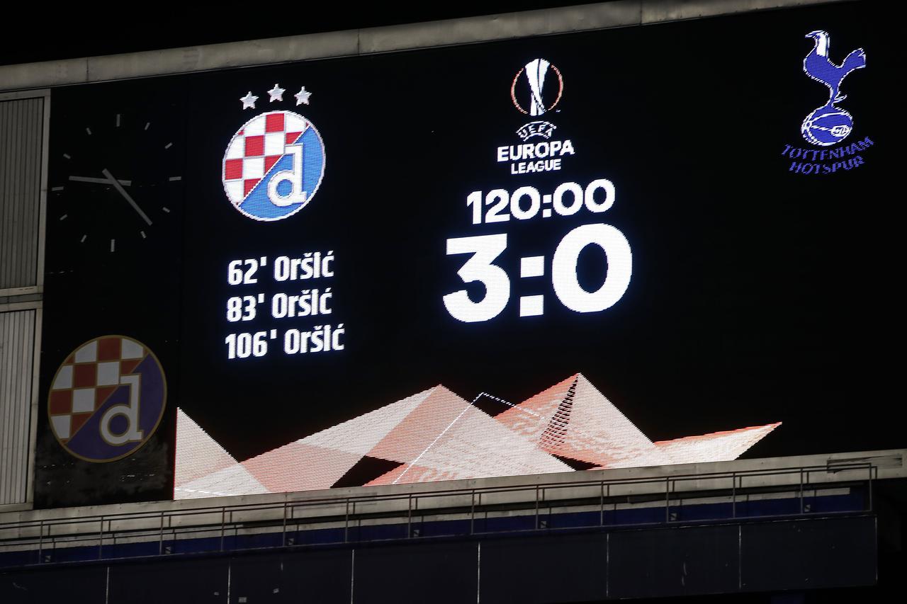 Uzvratna utakmica osmine finala Europske nogometne lige: GNK Dinamo Zagreb -  Tottenham Hotspur