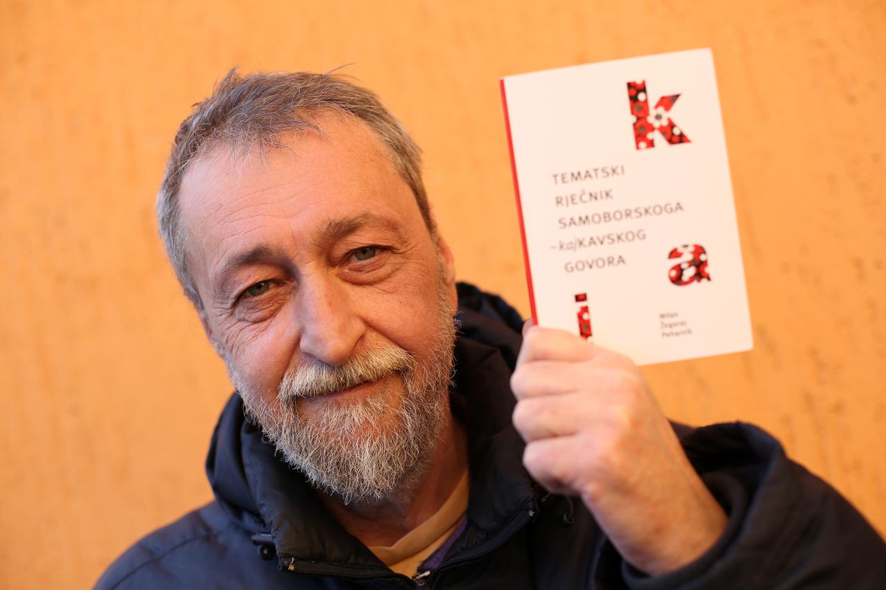 28.01.2016., Zagreb - Milan Zegarac Peharnik, autor Tematskog rjecnika samoborskoga kajkavskog govora. Photo: Anto Magzan/PIXSELL