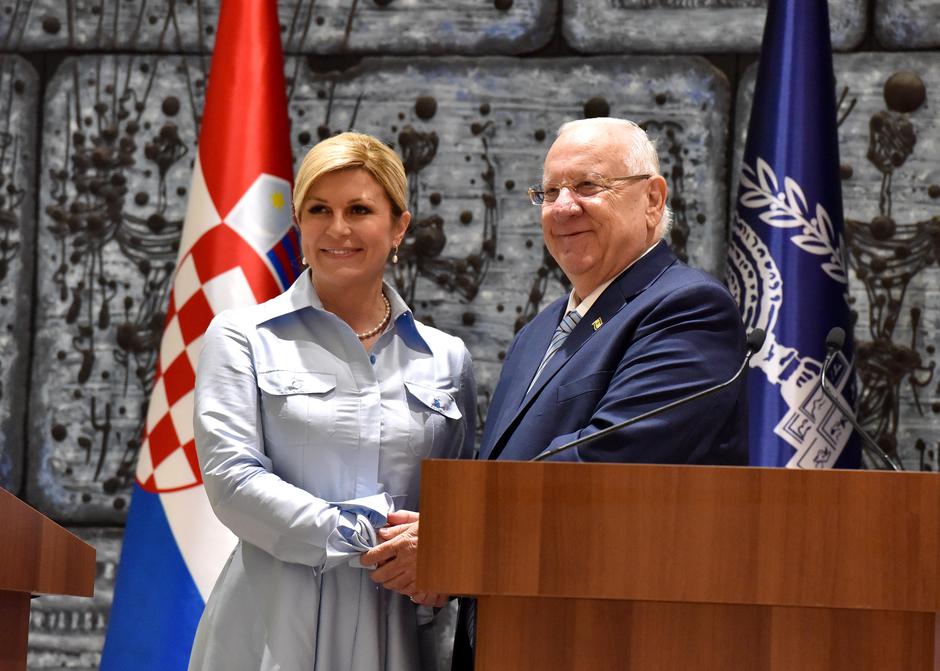 Kolinda Grabar Kitarović s predsjednikom Rivlinom