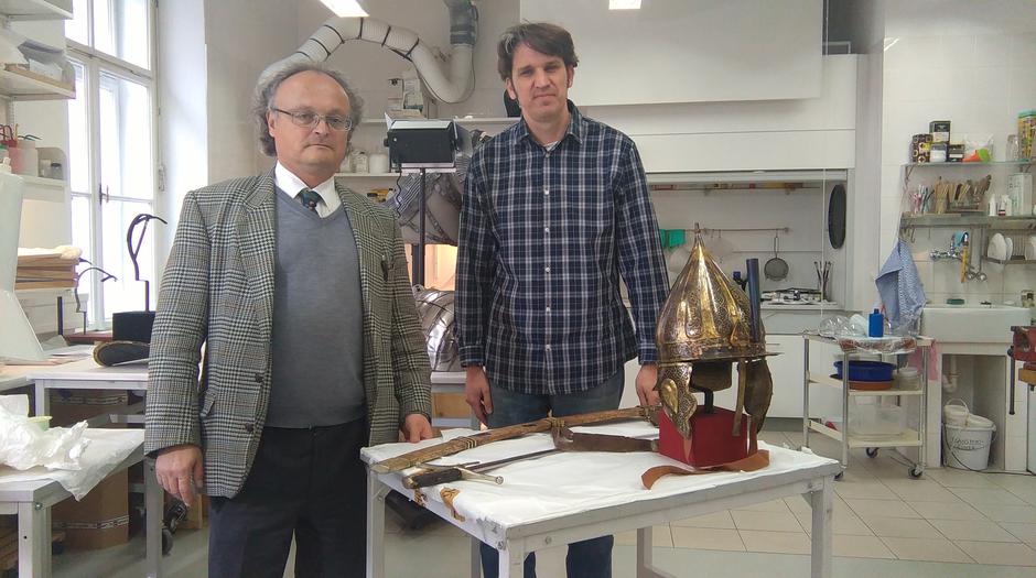 Ravnatelj bečkog muzeja Matthias Pfafenbichler i HRT-ov urednik Vladimir Brnardić