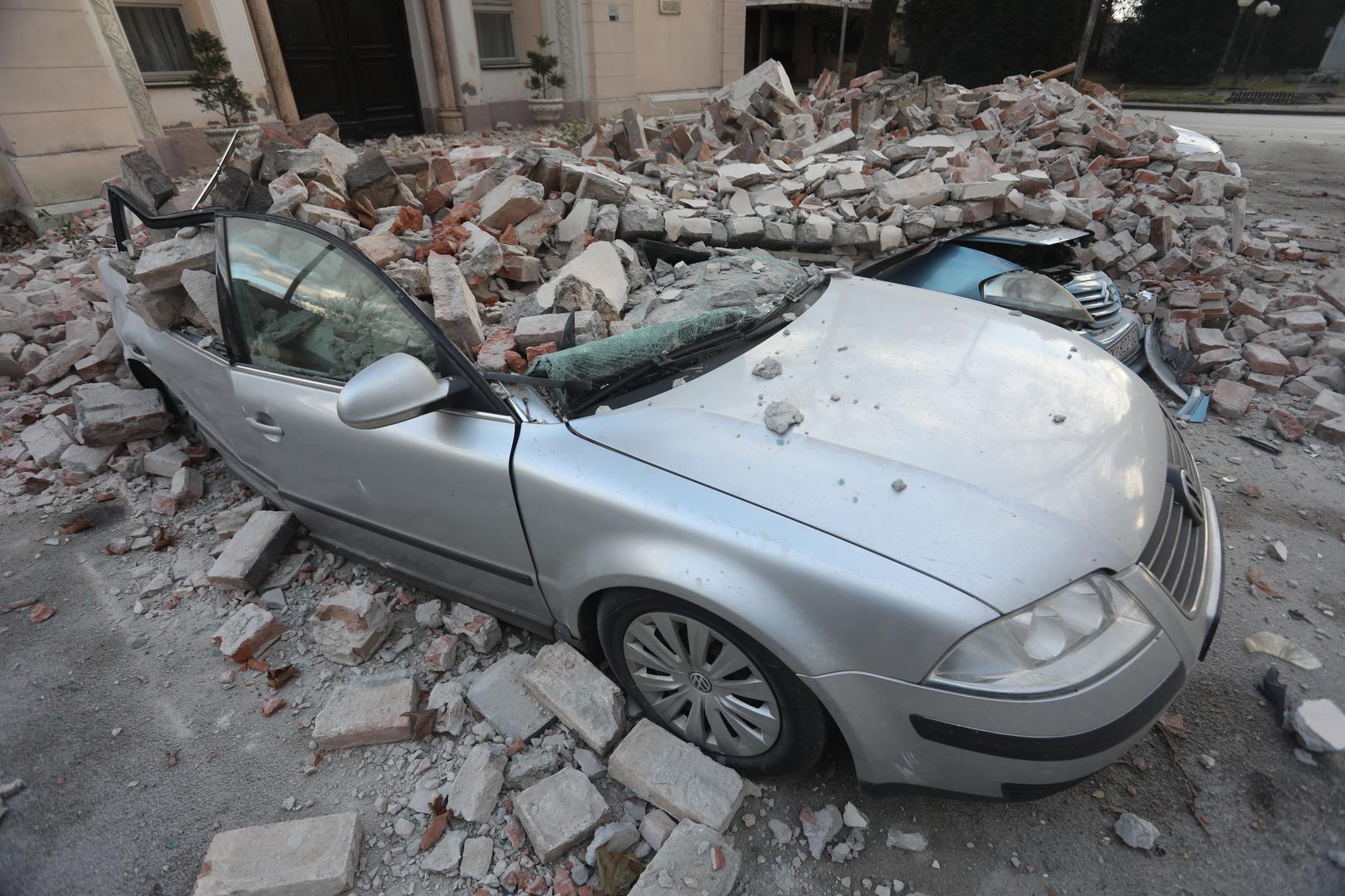 29.12.2020., Sisak - Posljedice jakog potresa jacine 6.3 po Richteru u Sisku i okolici. Photo: Marin Tironi/PIXSELL