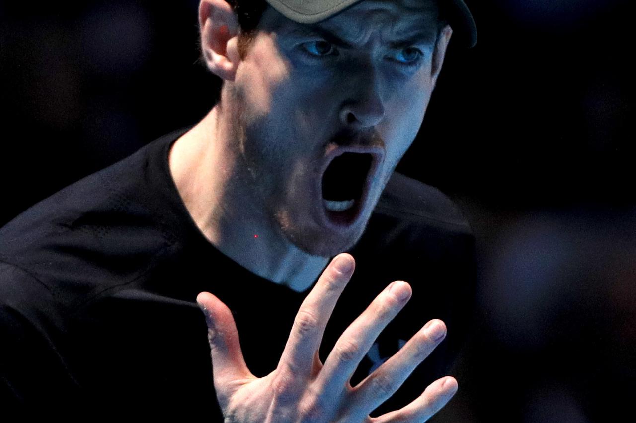 Barclays ATP World Tour Finals - Day Seven - The O2 Andy Murray celebrates during his match with Milos Raonic during day seven of the Barclays ATP World Tour Finals at The O2, London. Adam Davy  Photo: Press Association/PIXSELL