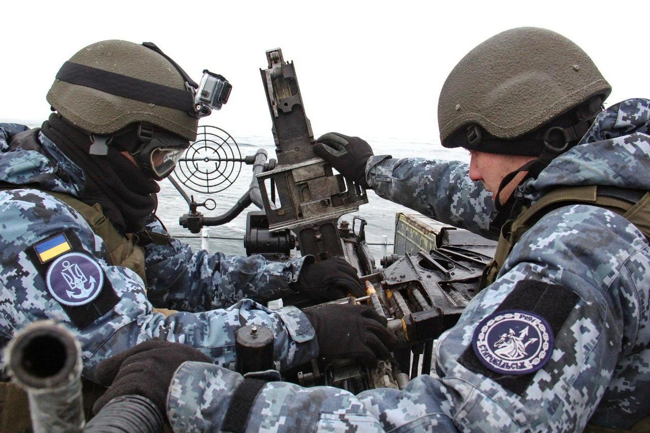 Ukrainian Navy hold drills in the Black Sea