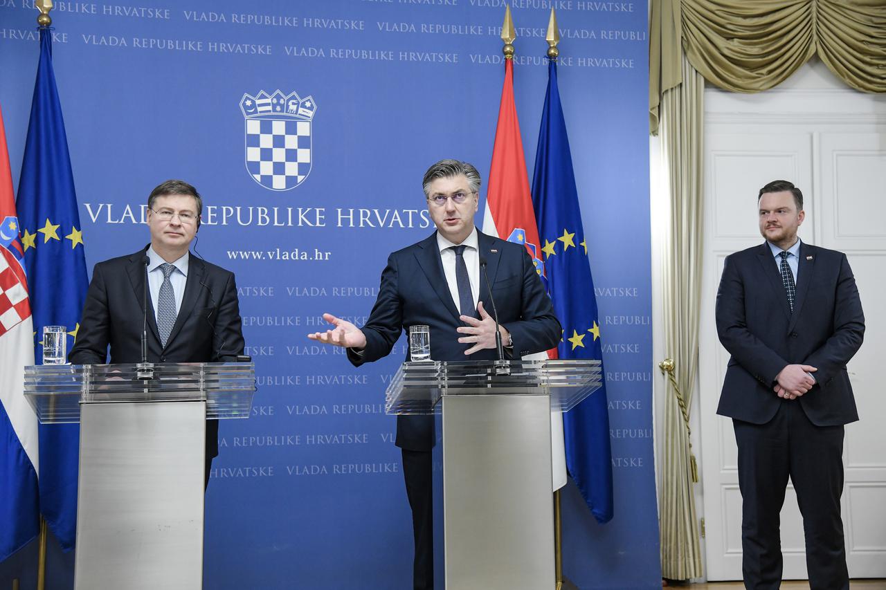 Izjave nakon sastanka Plenkovića i Dombrovskisa
