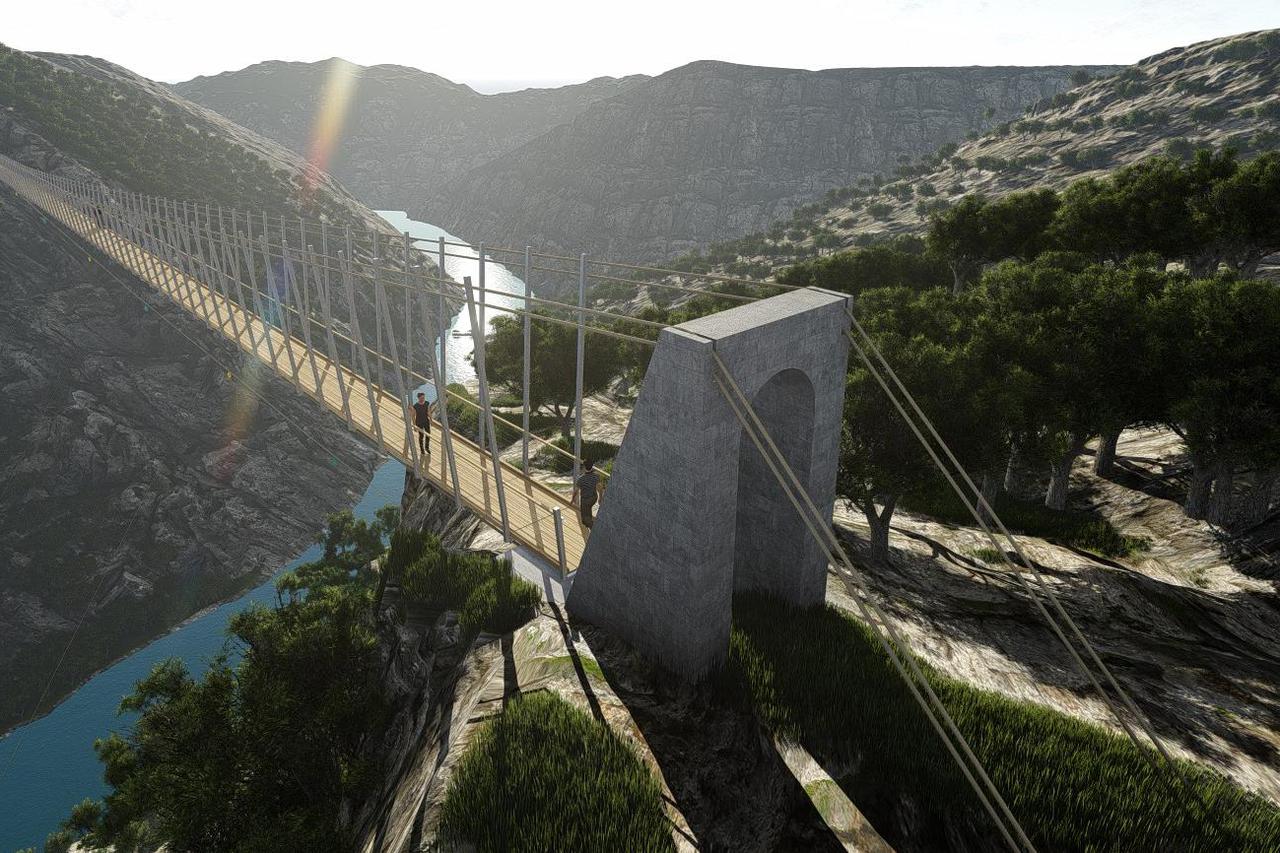 Viseći most Krka