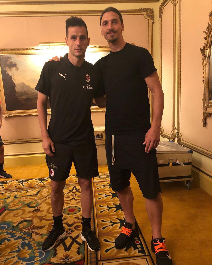Kalinić je u Kaliforniji uhvatio Zlatana Ibrahimovića koji nekada igrao za Milan