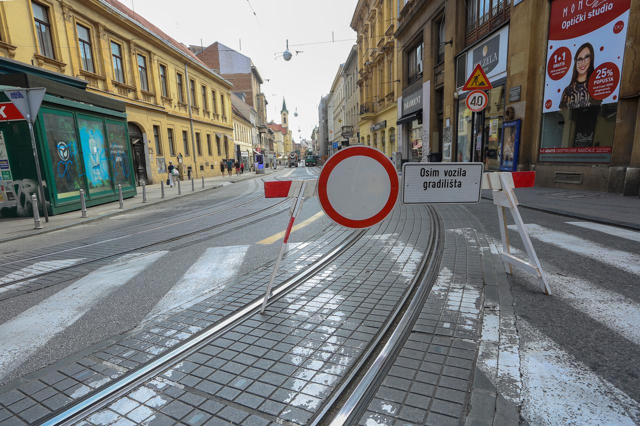 Zagreb: U Frankopasnkoj obustavljen tramvajski promet zbog radova