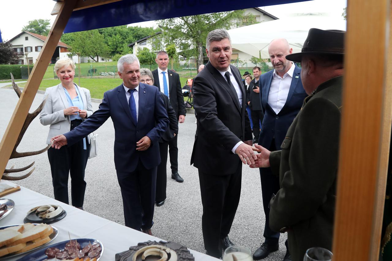 Predsjednik RH Zoran Milanović prisustvovao je svečanosti povodom Dana općine Budinščina