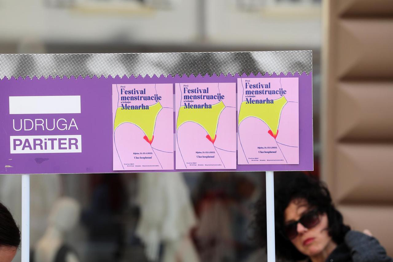 Rijeka: Otvorenje Festivala menstruacije na Korzu