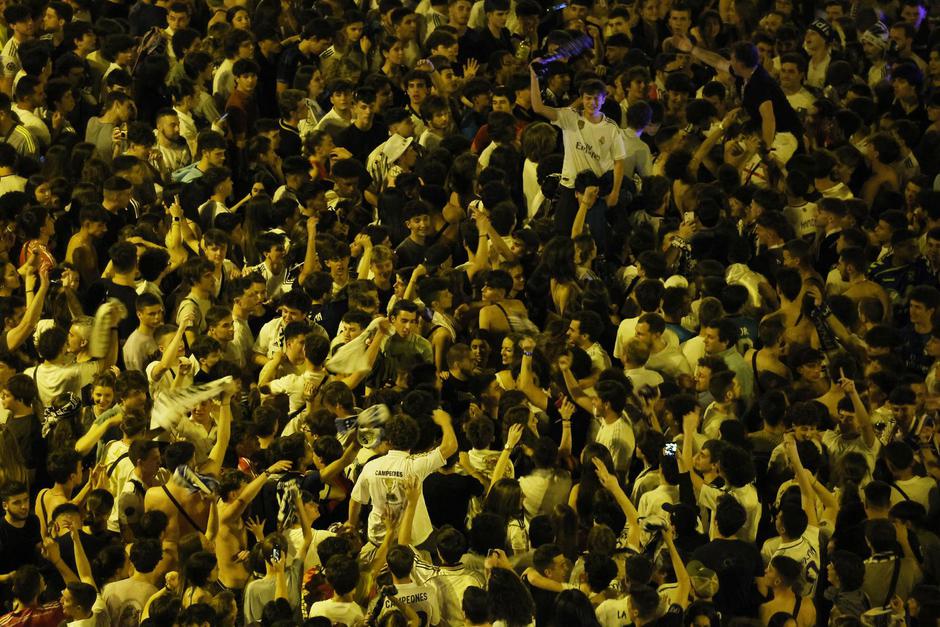 Fans gather in Madrid for the Champions League Final - Liverpool v Real Madrid
