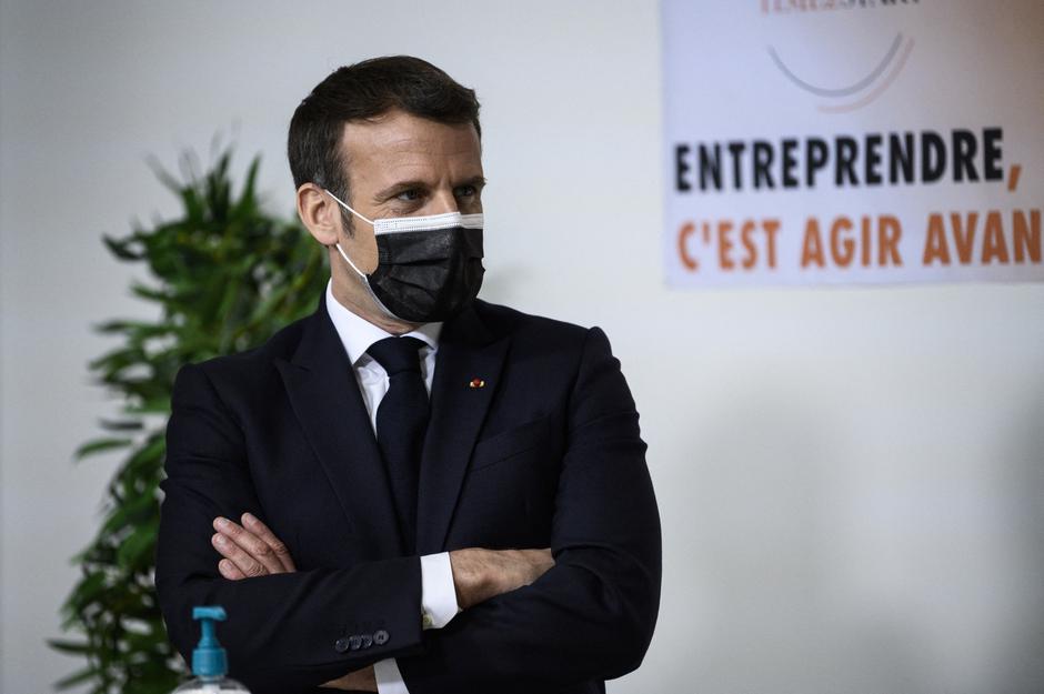 Le Président de la République française Emmanuel Macron