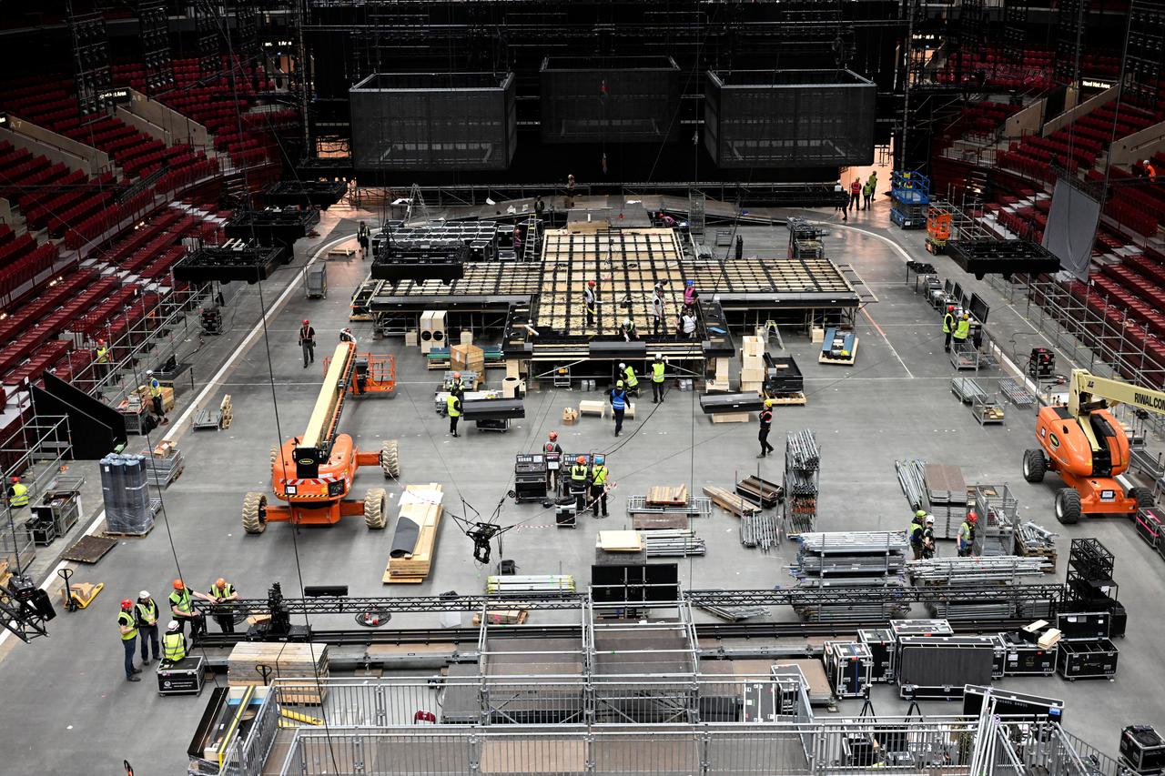 Stage for 2024 Eurovision Song Contest in Malmo
