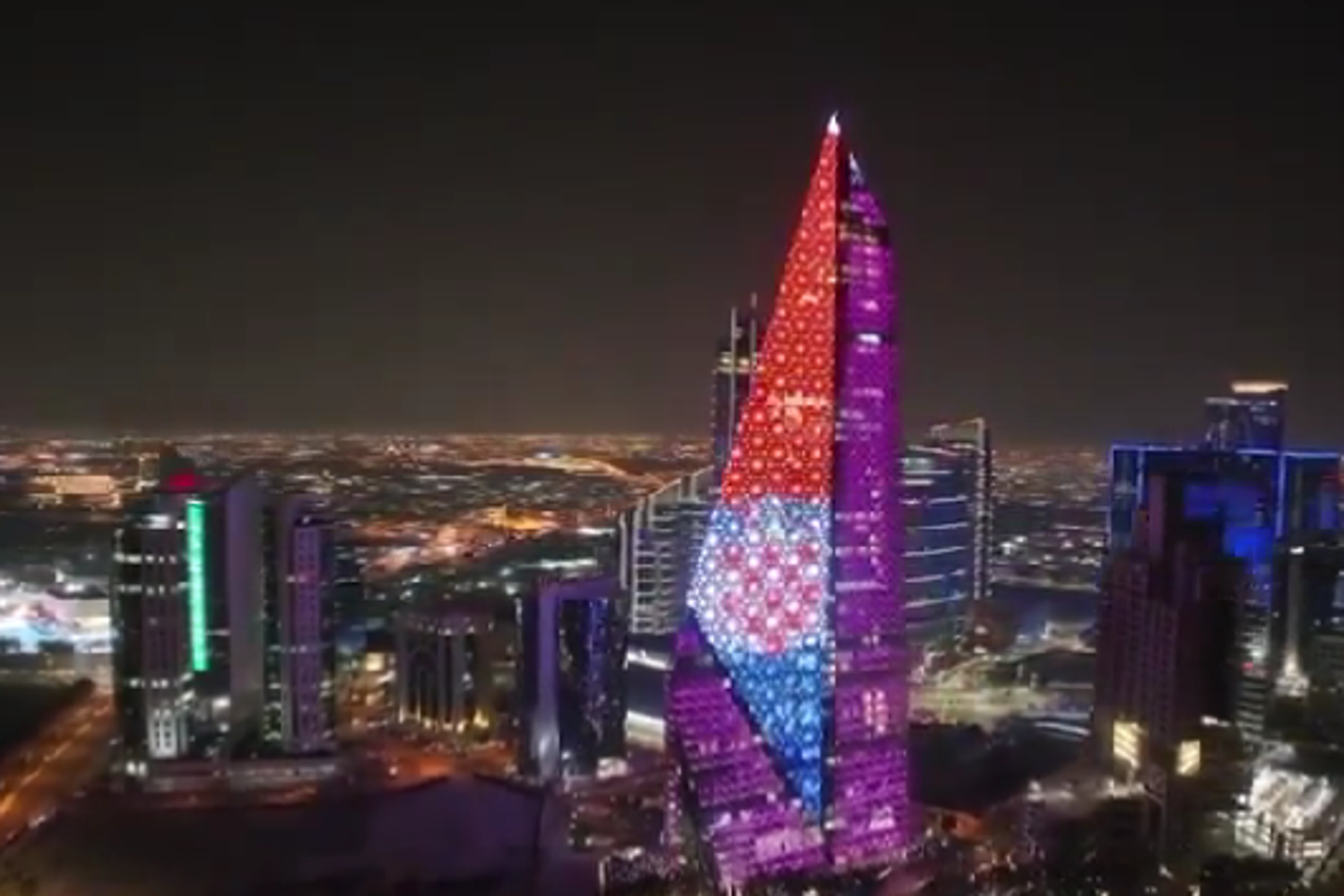 Doha lightshow