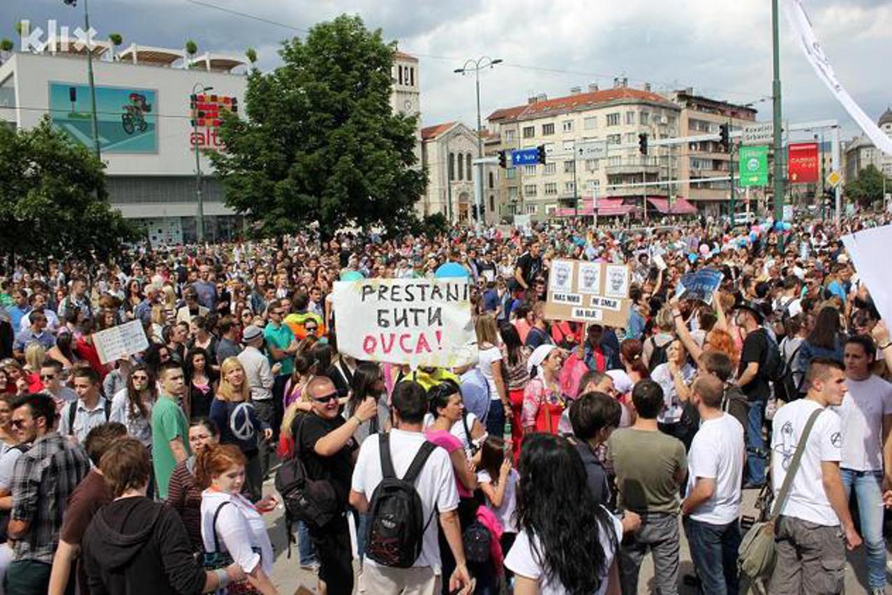 prosvjedi u Sarajevu (1)