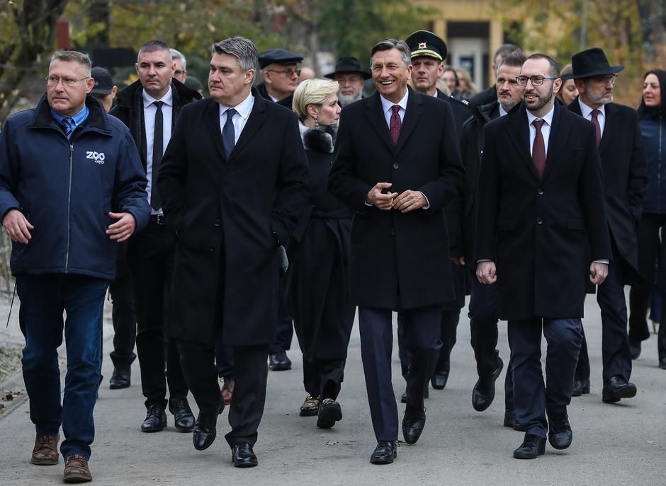 Zagreb: Milanović i Pahor posjetili ZOO vrt kojem je slovensko izaslanstvo doniralo pčelinjak 