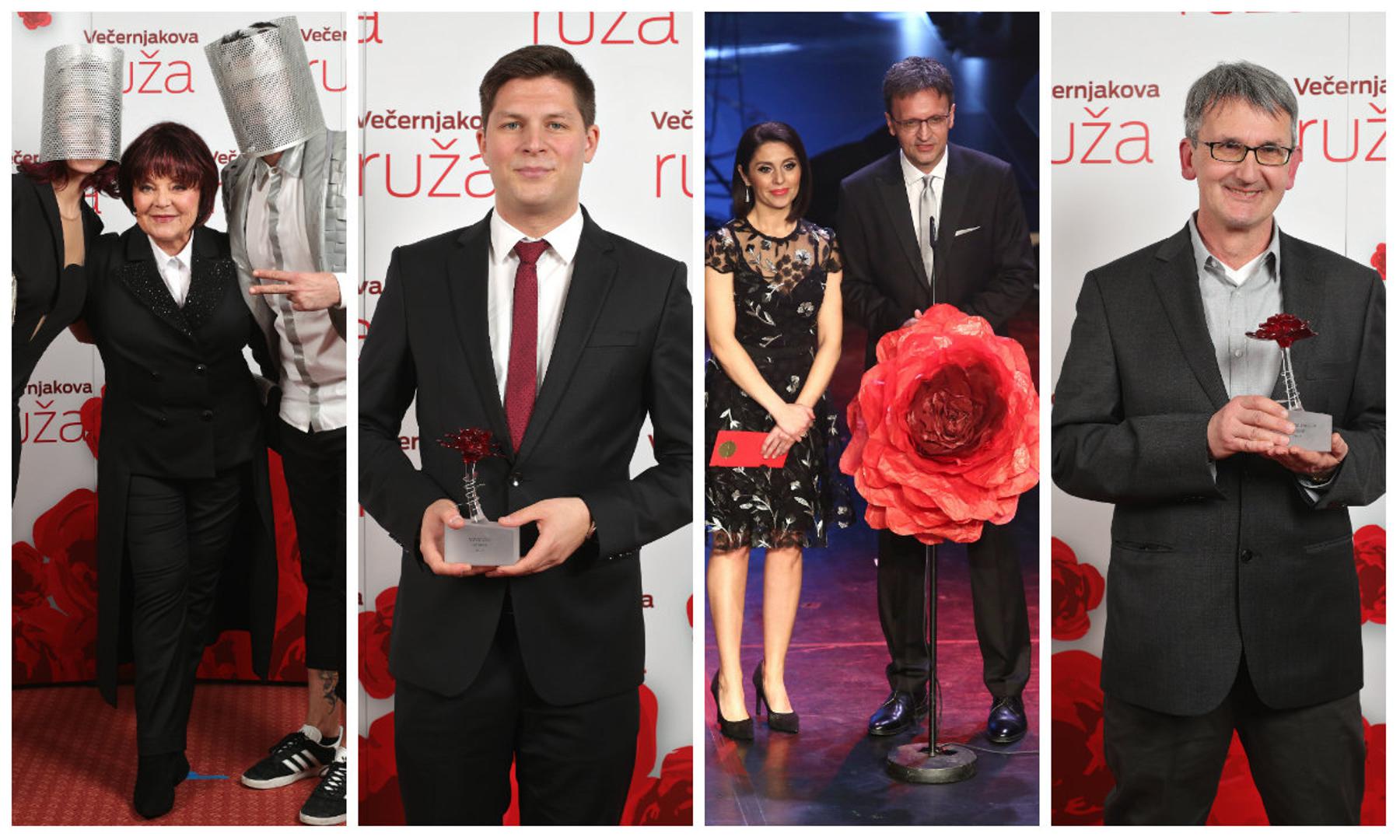 Večeras je u Hrvatskom narodnom kazalištu u Zagrebu dodijeljena prestižna nagrada Večernjakova ruža u sedam kategorija.