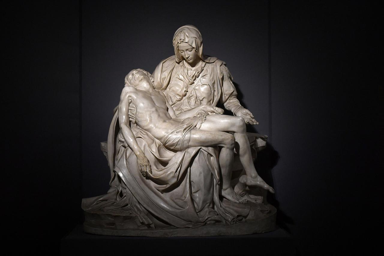 Michelangelo's three Pieta sculptures on display together for first time in Florence
