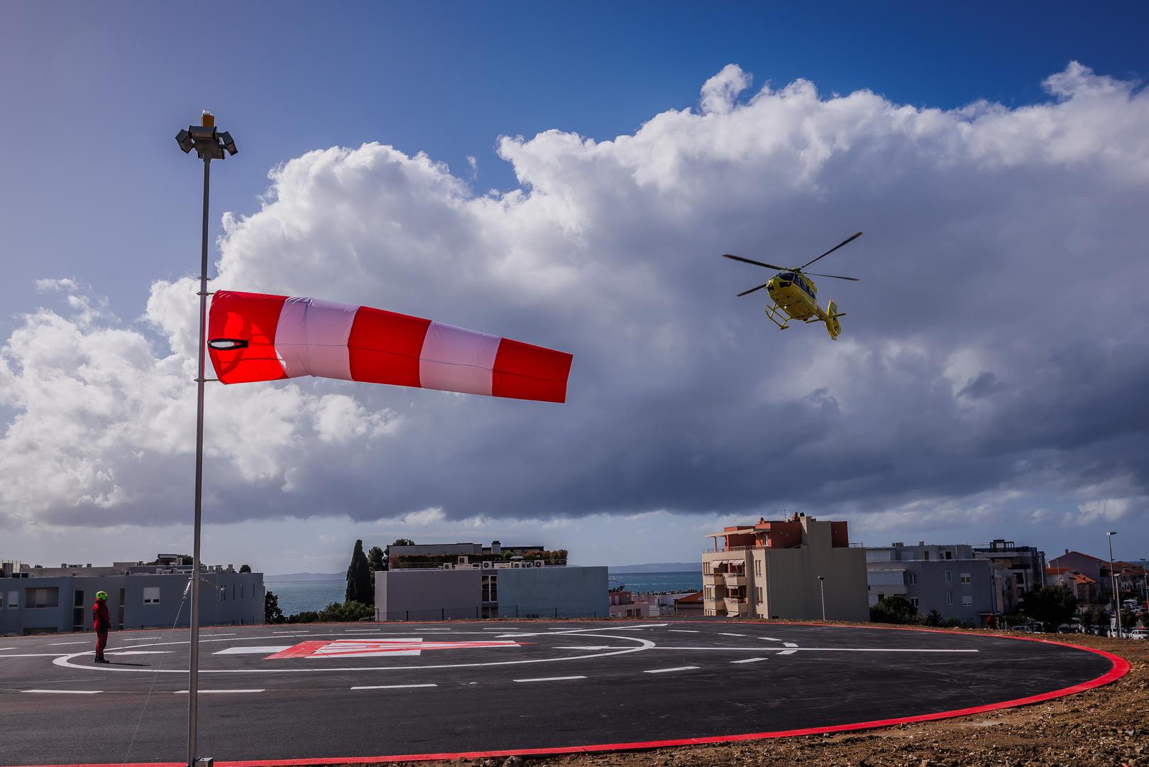 01.03.2024., Split - Pokazna vježba i formiranje Hitne helikopterske sluzbe na heliodromu Firule KBC-a Split. Photo: Zvonimir Barisin/PIXSELL