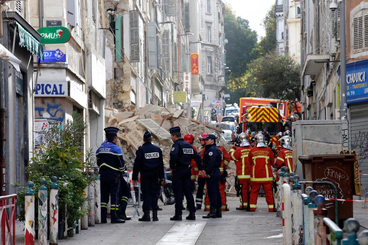 Srušila se zgrada u Marseilleu