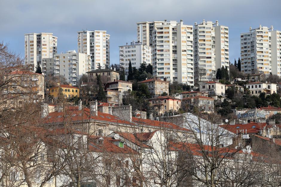 Rijeka: Pogled na gradsko naselje Kozala