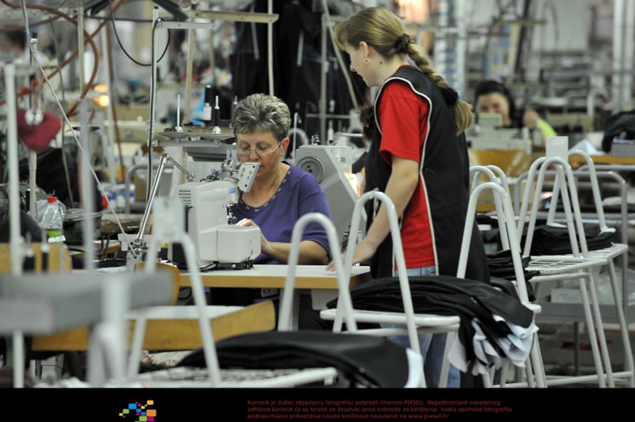 '18.05.2011., Tvornica Varteks,Varazdin -  Pogon za sivanje odijela tekstilne industrije Varteks Photo: Marko Jurinec/PIXSELL'