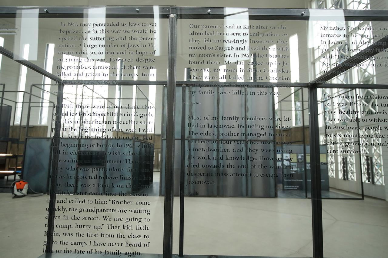 Postav izložbe o Holokaustu u Hrvatskoj 1941. – 1945. u Francuskom paviljonu