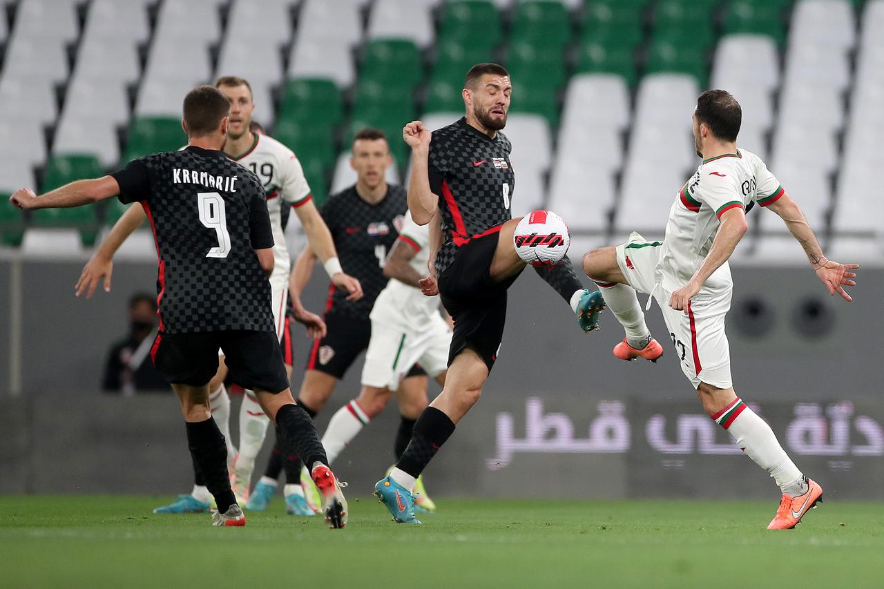 Doha: Prijateljska nogometna utakmica Hrvatska - Bugarska