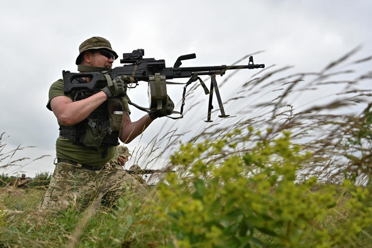 Military exercises of Ukrainian service members in Zaporizhzhia region