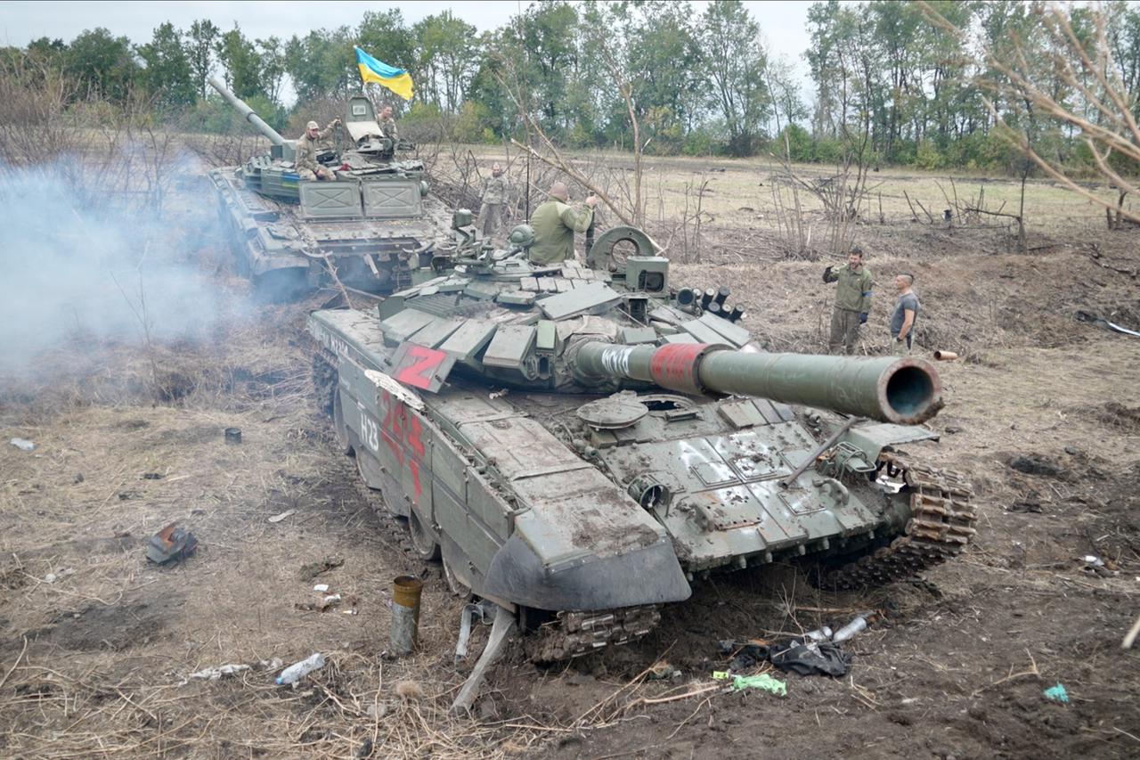 Ukrainian forces after Liberation of Izyum