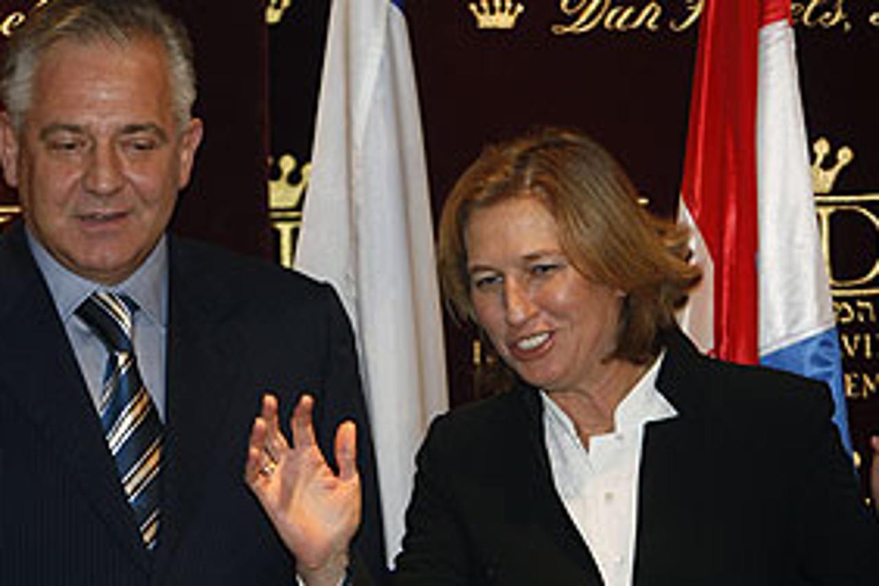 Hrvatski premijer s izraelskom ministricom vanjskih poslova Tzipi Livni