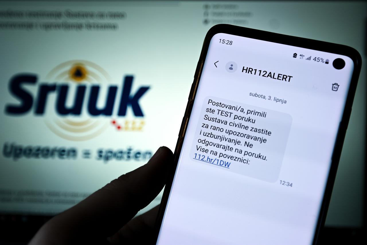 Zagreb: Test poruka Sustava civilne zaštite za rano upozoravanje i uzbunjivanje