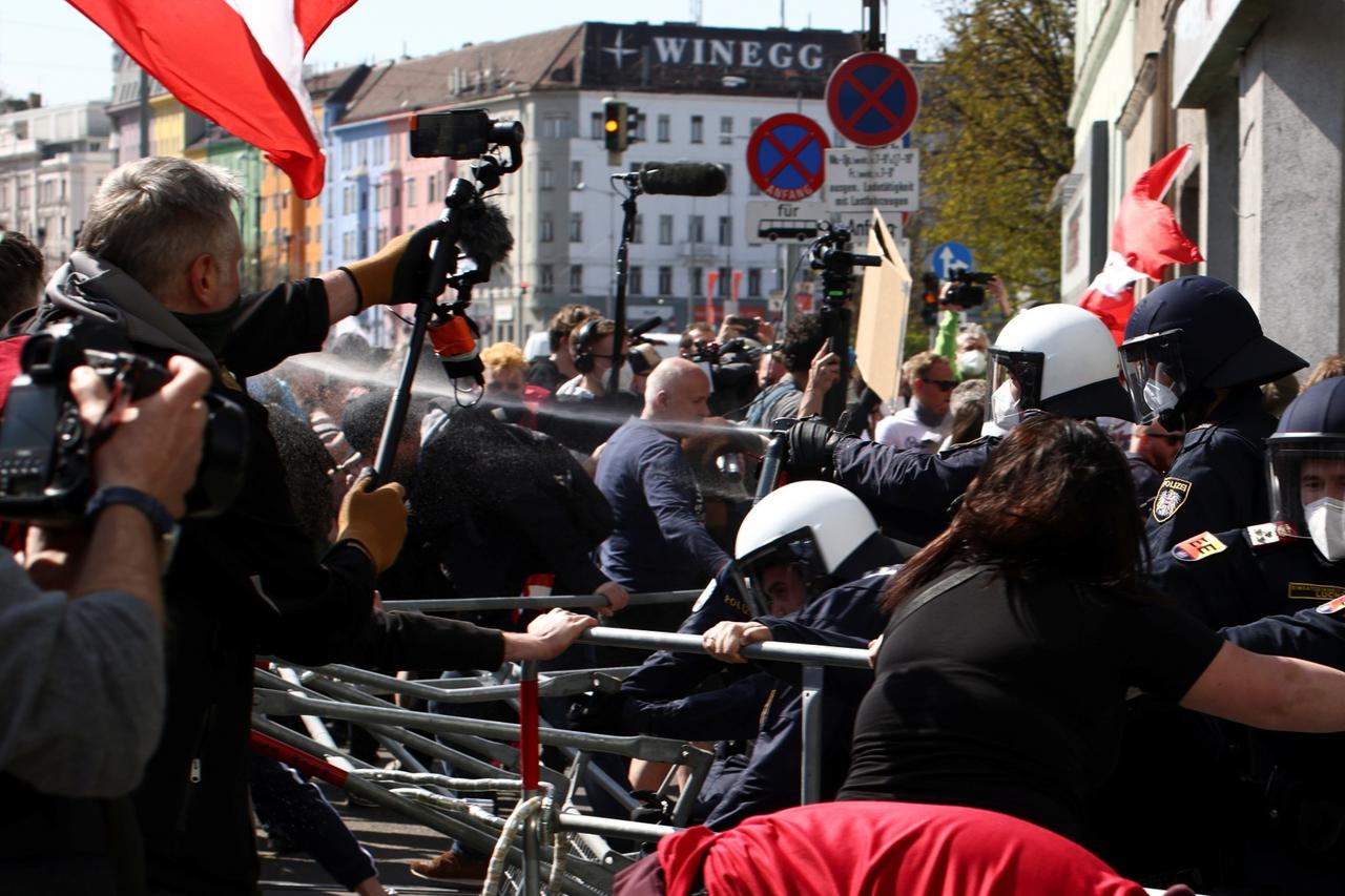 Protest against COVID-19 measures in Vienna
