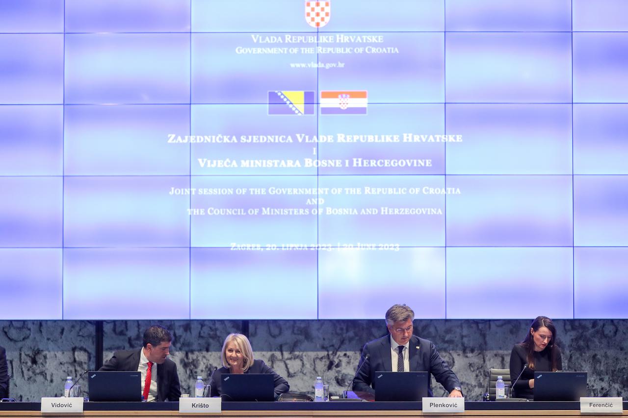 Zagreb: Zajednička sjednica Vlade RH i Vijeća ministara BiH