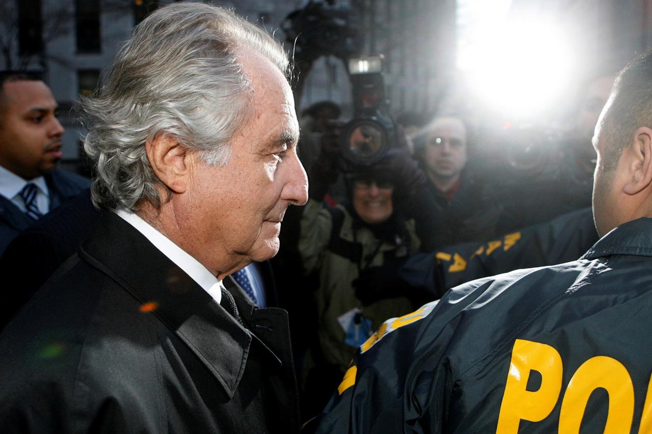 FILE PHOTO: Bernard Madoff  departs US Federal Court after a hearing in New York