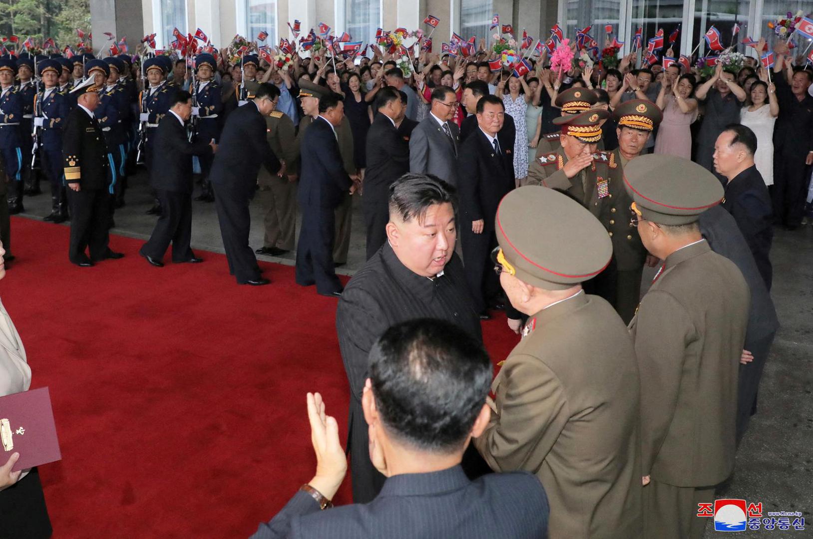 North Korean leader Kim Jong Un, accompanied by Ri Pyong Chol, Vice Chairman of the ruling Workers' Party's Central Military Commission, Pak Jong Chon, the new head of the party's military-political leadership, Su Yong, party secretary and director of the economy department, Pak Thae Song, party secretary and chairman of a national space science and technology committee, depart Pyongyang, North Korea, to visit Russia, September 10, 2023, in this image released by North Korea's Korean Central News Agency on September 12, 2023.   KCNA via REUTERS    ATTENTION EDITORS - THIS IMAGE WAS PROVIDED BY A THIRD PARTY. REUTERS IS UNABLE TO INDEPENDENTLY VERIFY THIS IMAGE. NO THIRD PARTY SALES. SOUTH KOREA OUT. NO COMMERCIAL OR EDITORIAL SALES IN SOUTH KOREA. Photo: KCNA/REUTERS