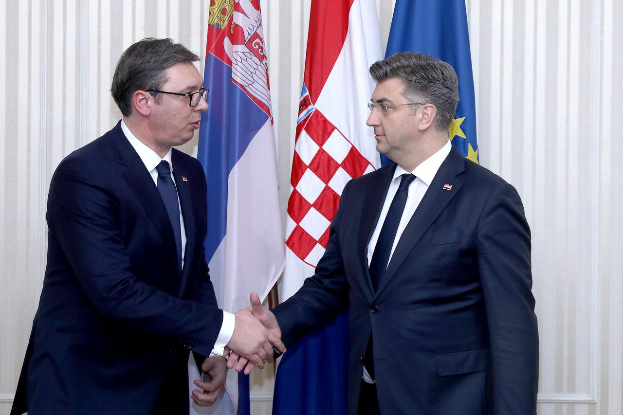 Zagreb: Andrej Plenkovi? susreo se s predsjednikom Republike Srbije Aleksandrom Vu?i?em