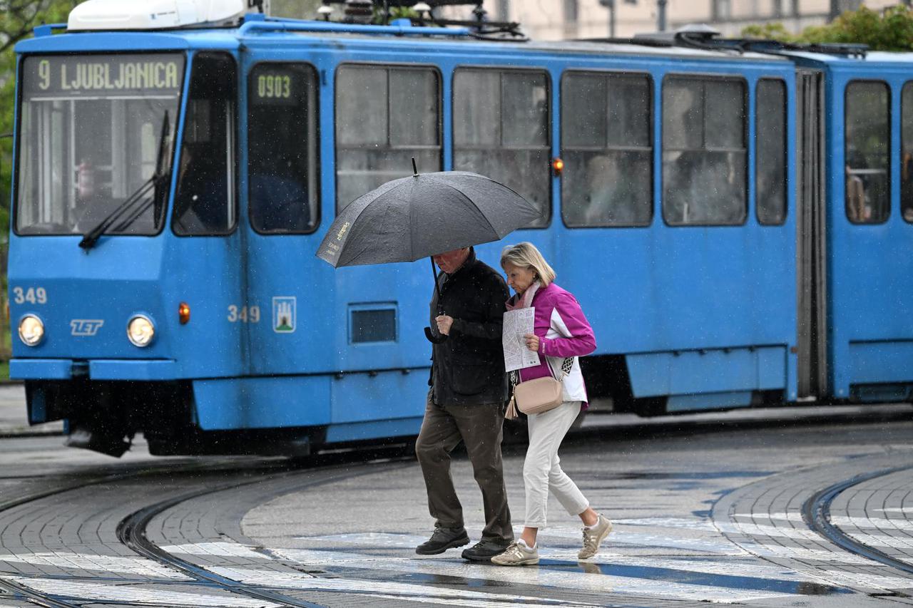 Kišno jutro u Zagrebu