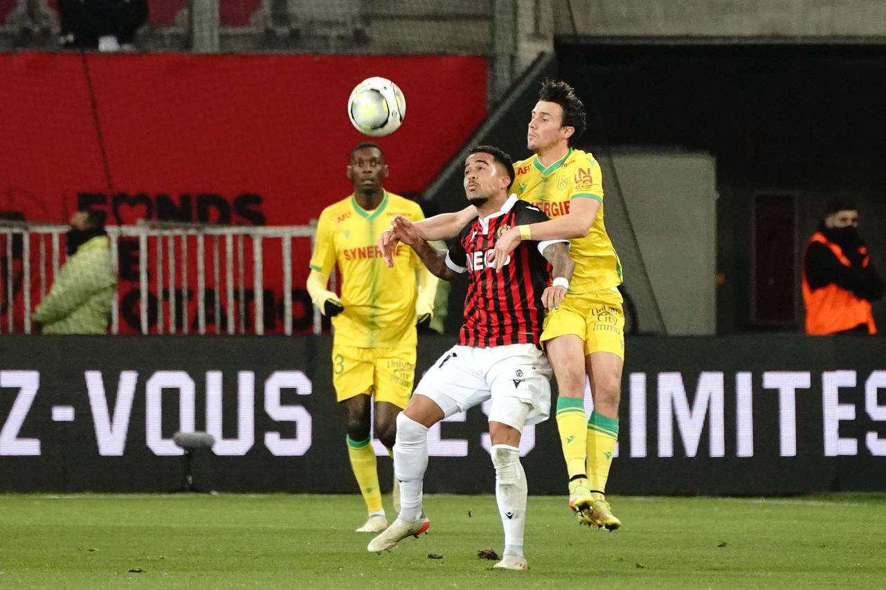 Match de Ligue 1 Uber Eats "Nice - Nantes (2-1)" au stade Allianz Riviera