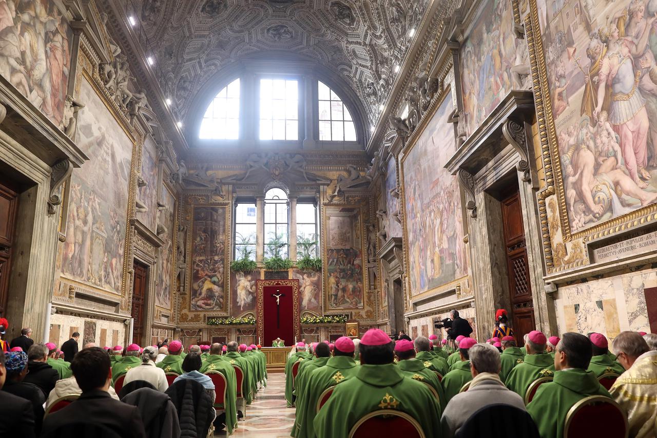 February 24, 2019 : Closing  Mass of  'The Protection Of Minors In The Church' meeting at the Regia Hall in Vatican City, Vatican.