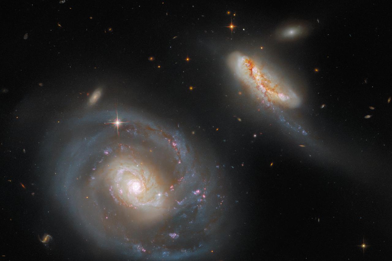 Hubble Peers at Peculiar Pair of Galaxies