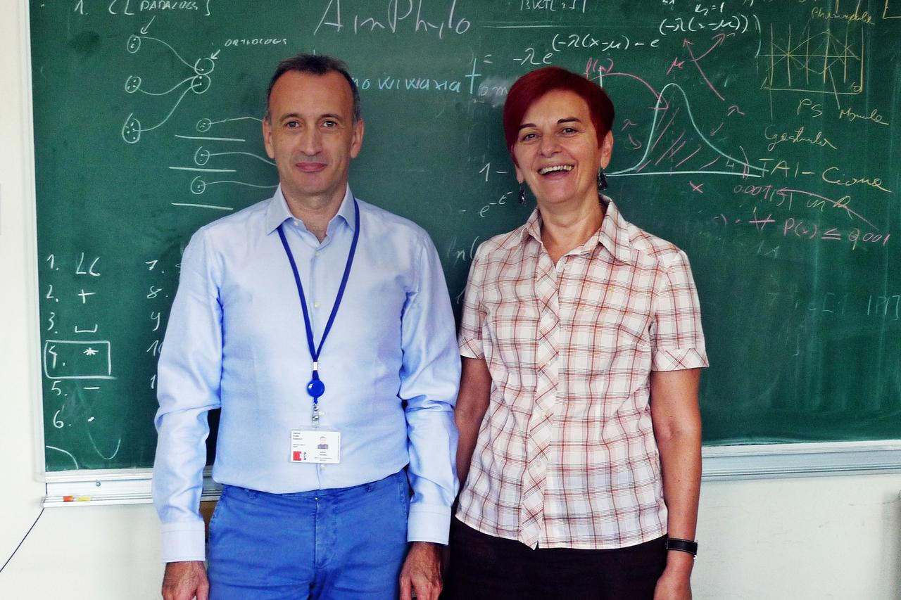Dr. Isidoro Feliciello i dr. Đurđica Ugarković iz Ruđerova tima genetičara