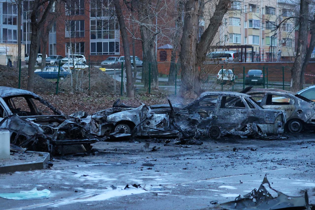 Aftermath of shelling in Belgorod