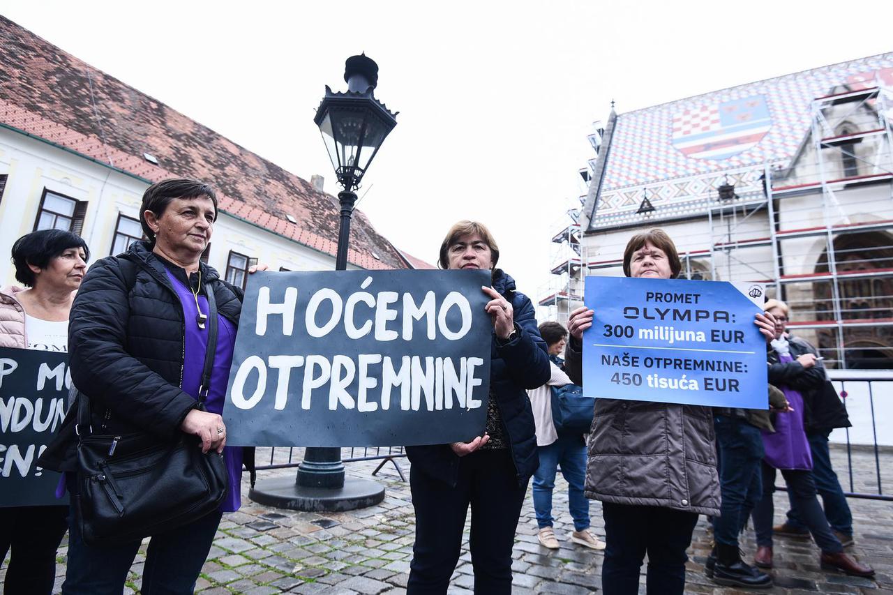Zagreb: Prosvjeduju radnice Orljave